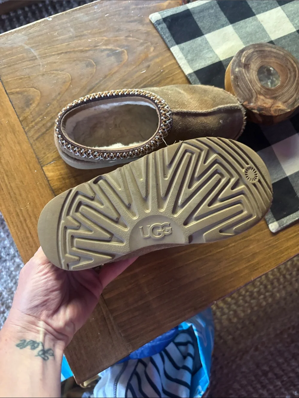 UGG Tasman II slipper Chestnut Brown Suede Slip-On
